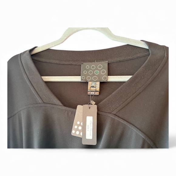 NY77 Design NWT Black Drawstring Midi Dress Size 6 (NY77 runs generous) - Picture 5 of 10